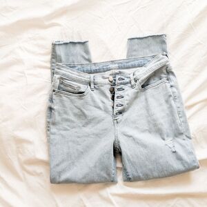 ANA High Waisted Button Fly Jeans Size 12